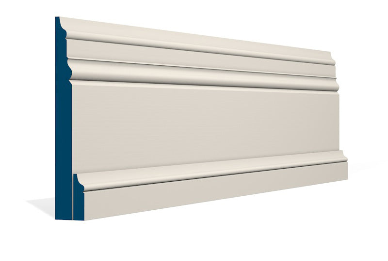 31 x 194mm Pallas Skirting (4x2.4m) - Style: Pre-Painted Wood - Ivory