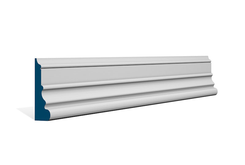 31 x 94mm Pallas Architrave (inc Plinth Blocks) - Style: Pre-Primed Wood