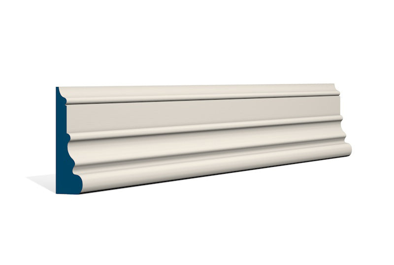 31 x 94mm Pallas Architrave (inc Plinth Blocks) - Style: Pre-Painted Wood - Ivory
