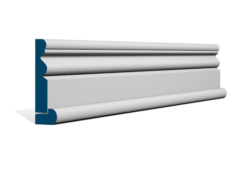 19 x 94mm Portmore Architrave, inc. Hockey Stick - Style: Pre-Primed Wood
