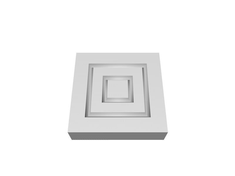 Pre-Primed Wood Corner Blocks - Double Square