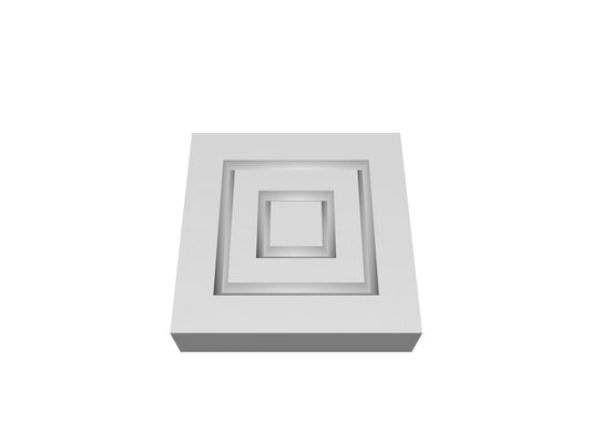 Pre-Primed Wood Corner Blocks - Double Square