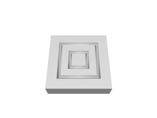 Pre-Primed Wood Corner Blocks - Double Square