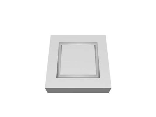 Pre-Primed Wood Corner Blocks - Single Square