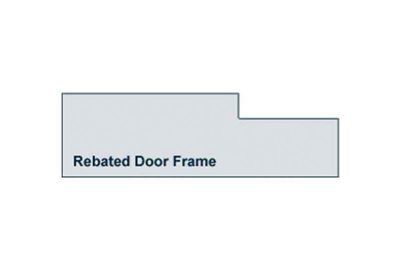 Profile View of 40mm Pre-Varnished Solid White Oak Rebated Door Frame