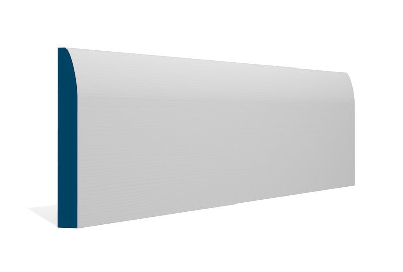 19 x 144mm Rounded Skirting (5x2.4m) - Style: Pre-Primed Wood