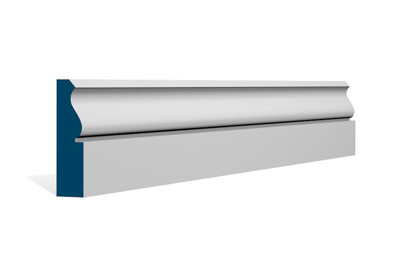 25 x 94mm Rushen Architrave or Skirting - Style: Pre-Primed Wood