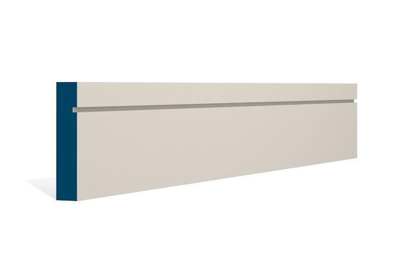 19 x 94mm Shaker Architrave or Skirting - Style: Pre-Painted Wood - Ivory