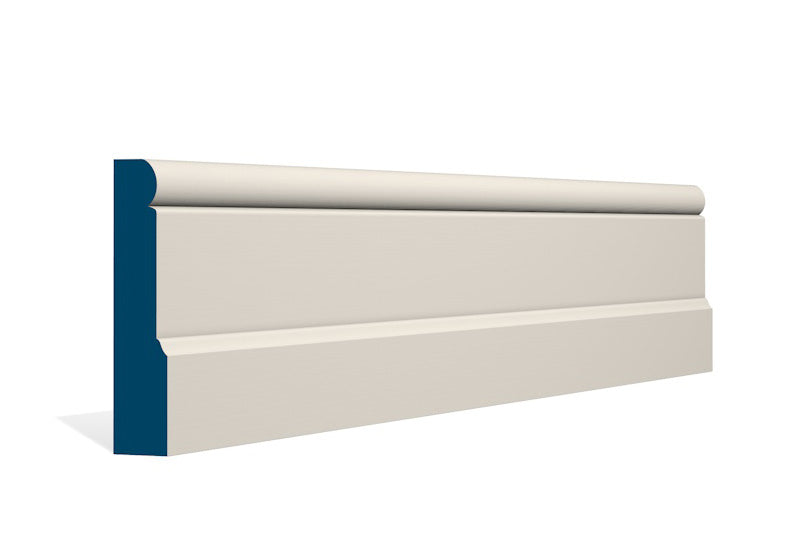25 x 119mm Shannagh Skirting (5x2.4m) - Style: Pre-Painted Wood - Ivory