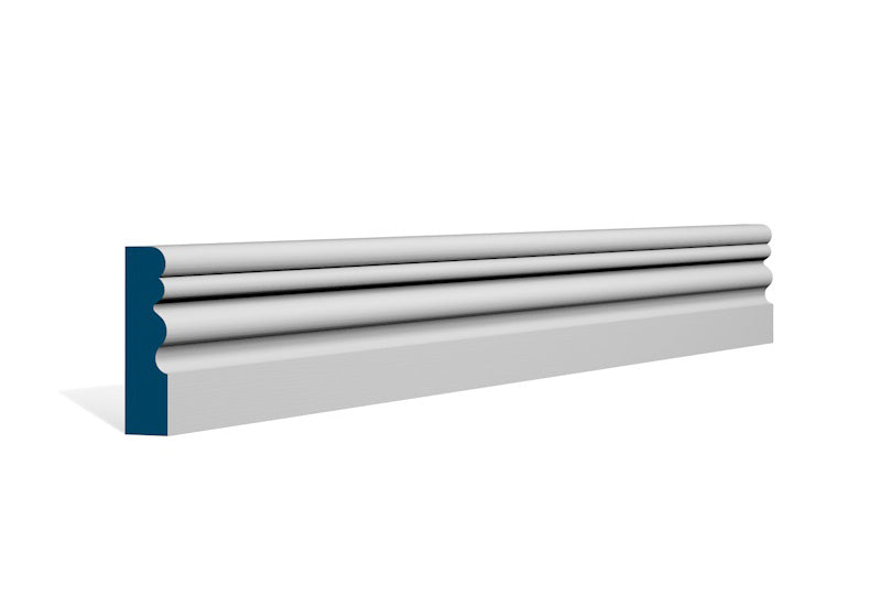 19 x 69mm Sheelin Architrave or Skirting - Style: Pre-Primed Wood