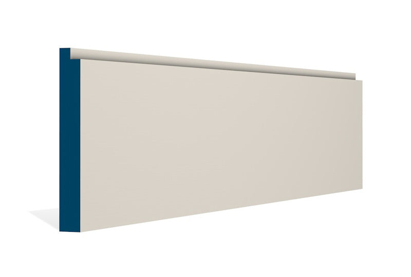 19 x 144mm Single Step Skirting (5x2.4m) - Style: Pre-Painted Wood - Ivory