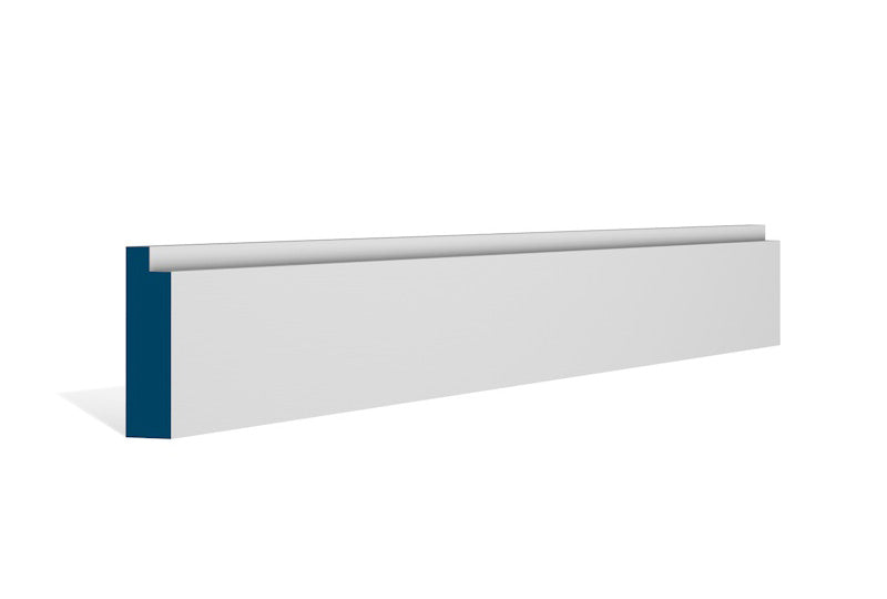 19 x 69mm Single Step Architrave or Skirting - Style: Pre-Painted Wood - White