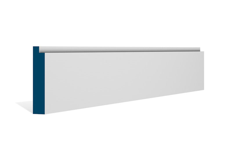19 x 94mm Single Step Architrave or Skirting - Style: Pre-Painted Wood - White