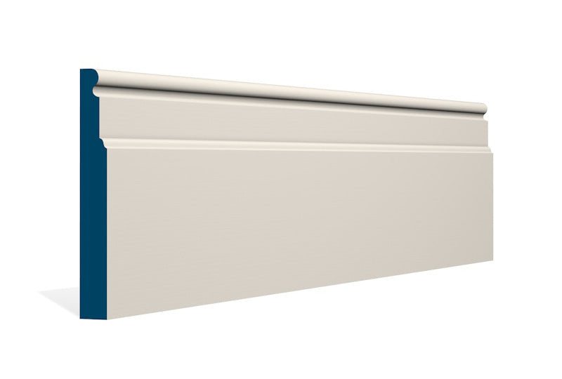19 x 144mm Swellan Skirting (5x2.4m) - Style: Pre-Painted Wood - Ivory