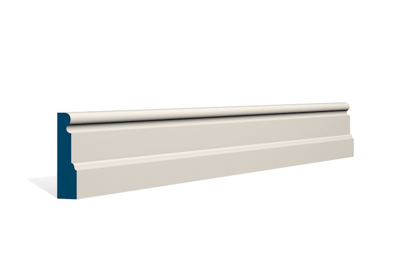 19 x 69mm Swellan Architrave or Skirting - Style: Pre-Painted Wood - Ivory