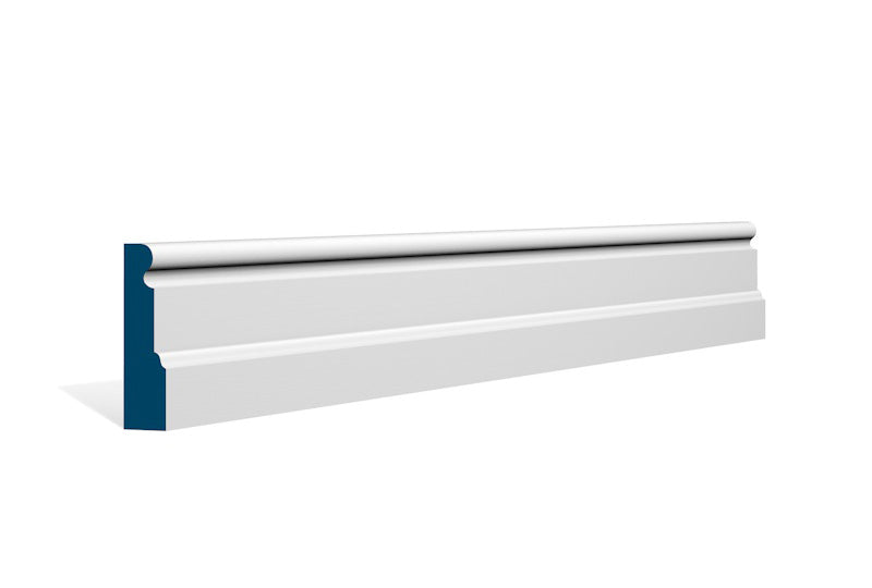 19 x 69mm Swellan Architrave or Skirting - Style: Pre-Painted Wood - White