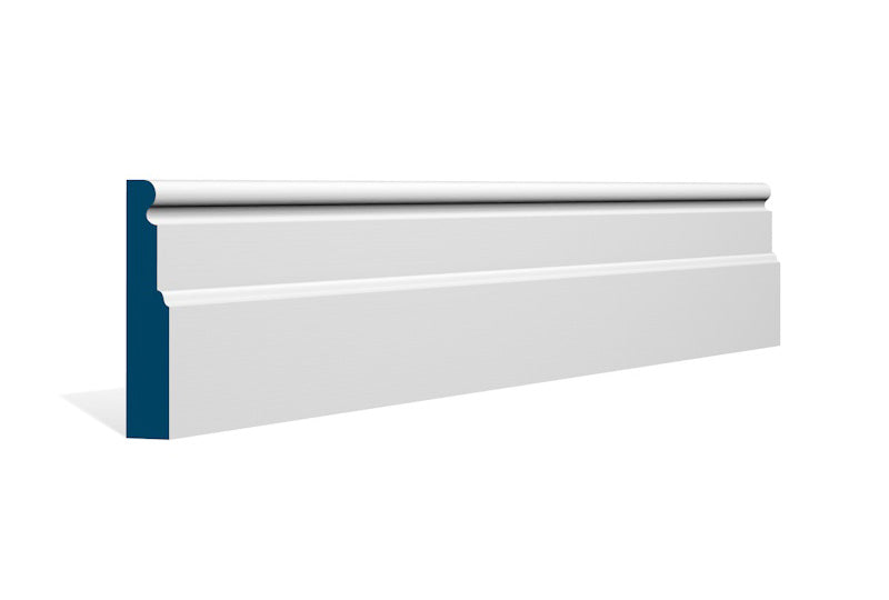 19 x 94mm Swellan Architrave or Skirting - Style: Pre-Painted Wood - White