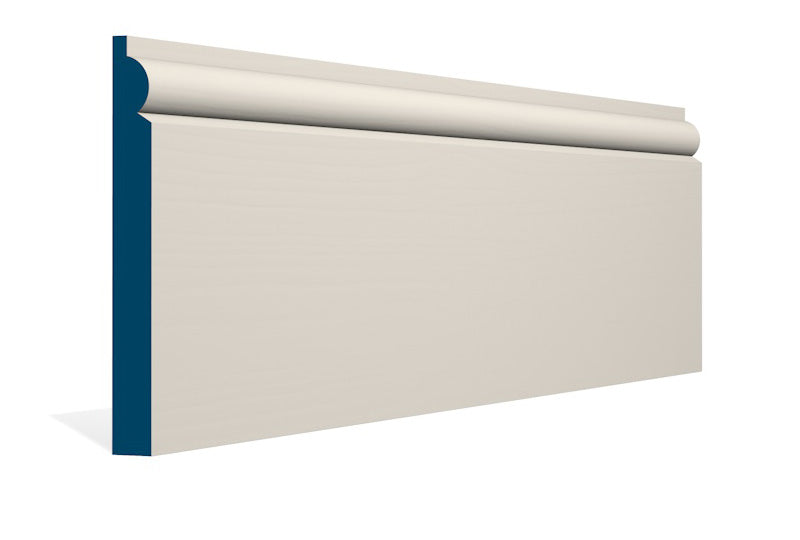19 x 169mm Torus Skirting (5x2.4m) - Style: Pre-Painted Wood - Ivory