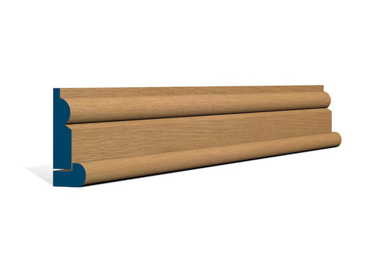 19 x 69mm Pre-Varnished Solid White Oak Torus Architrave, inc. Hockey Stick