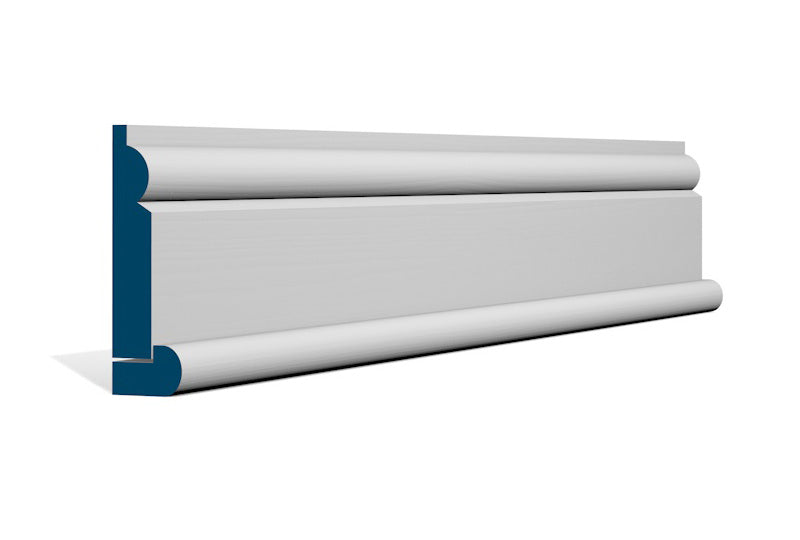 19 x 94mm Torus Architrave, inc. Hockey Stick - Style: Pre-Primed Wood