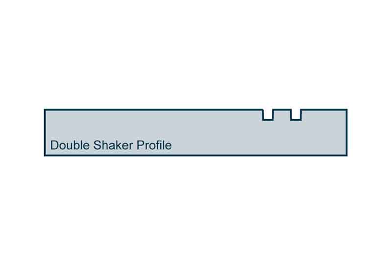 Profile View of 19 x 119mm Double Shaker Skirting