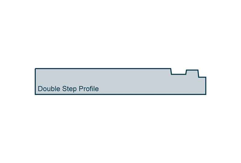 Profile View of 19 x 119mm Double Step Skirting