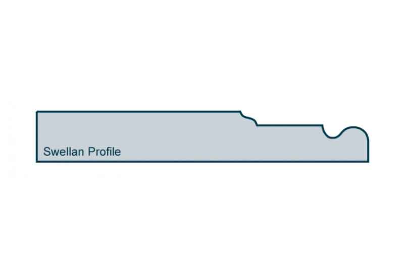 Profile View of 19 x 119mm Swellan Skirting