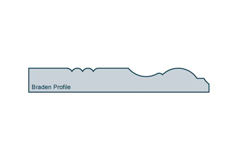 Profile View of 19 x 144mm Braden Skirting