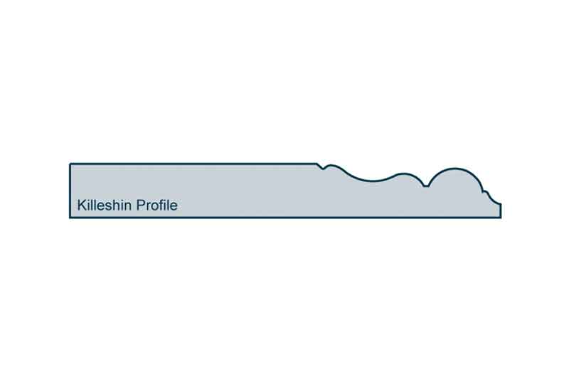 Profile View of 19 x 144mm Killeshin Skirting