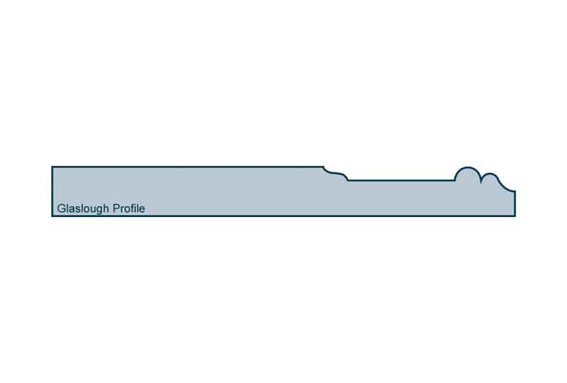 Profile View of 19 x 169mm Glaslough Skirting