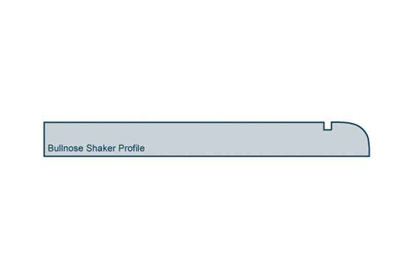 Profile View of 19 x 169mm Bullnose Shaker Skirting