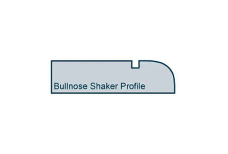 Profile View of 19 x 69mm Bullnose Shaker Architrave or Skirting