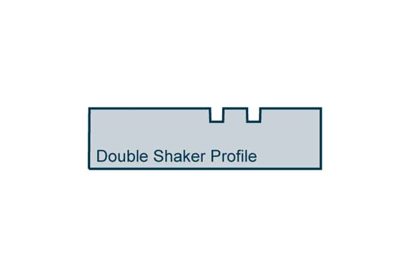 Profile View of 19 x 69mm Double Shaker Architrave or Skirting