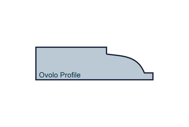 Profile View of 19 x 69mm Ovolo Architrave/Skirting