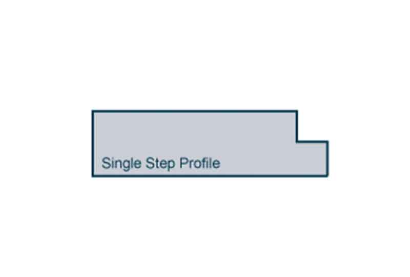 Profile View of 19 x 69mm Single Step Architrave or Skirting