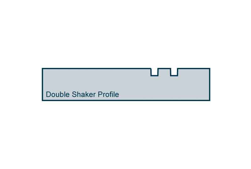 Profile View of 19 x 94mm Double Shaker Architrave or Skirting