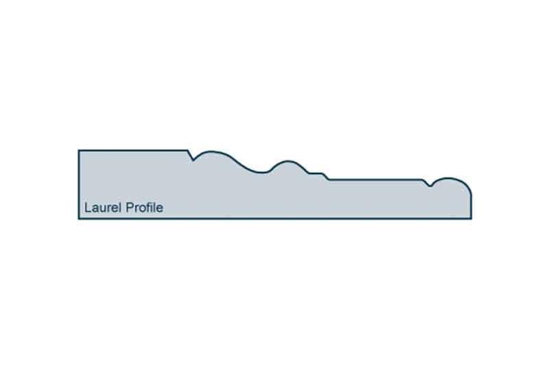 Profile View of 25 x 144mm Laurel Skirting