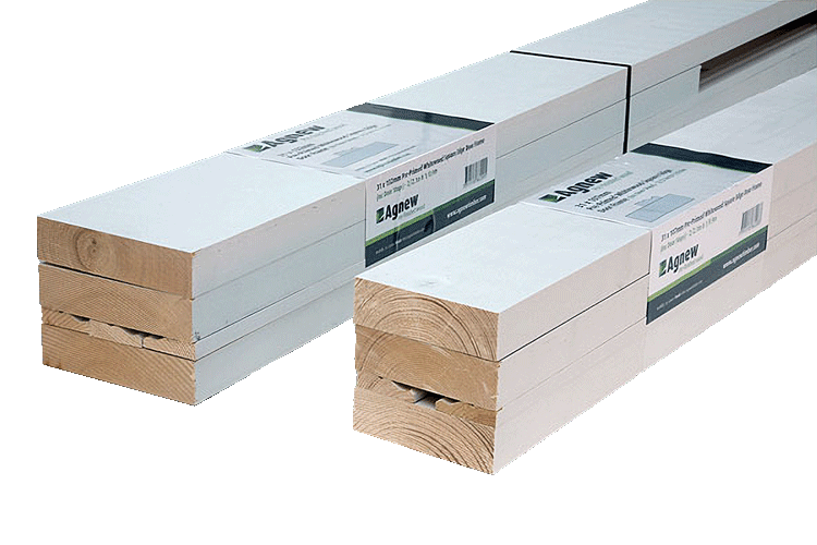 Pre-Primed Door Frame DIY Timber Packs are shown, informing users of the convenient packaging of products