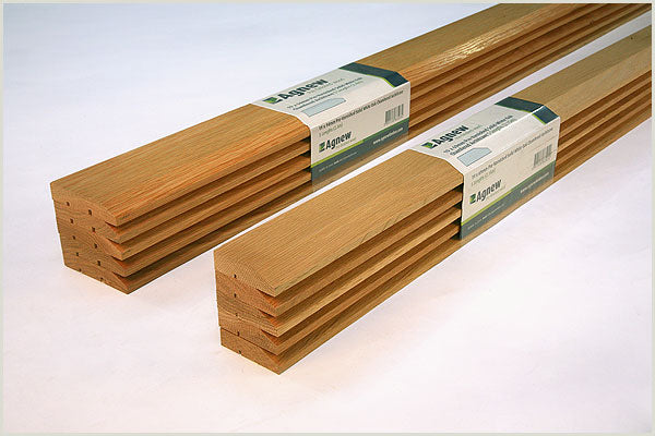 DIY Packs - 19 x 94mm Pre-Varnished Solid White Oak Bullnose Architrave/Skirting