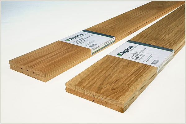 Solid Window Board 32 x 219mm Pre-Varnished Solid White Oak Window Board (2x2.1m)