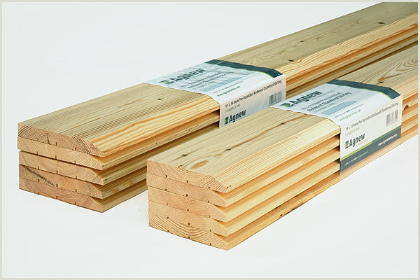 DIY Packs - 19 x 119mm Pre-Varnished Redwood Pine Chamfered Skirting