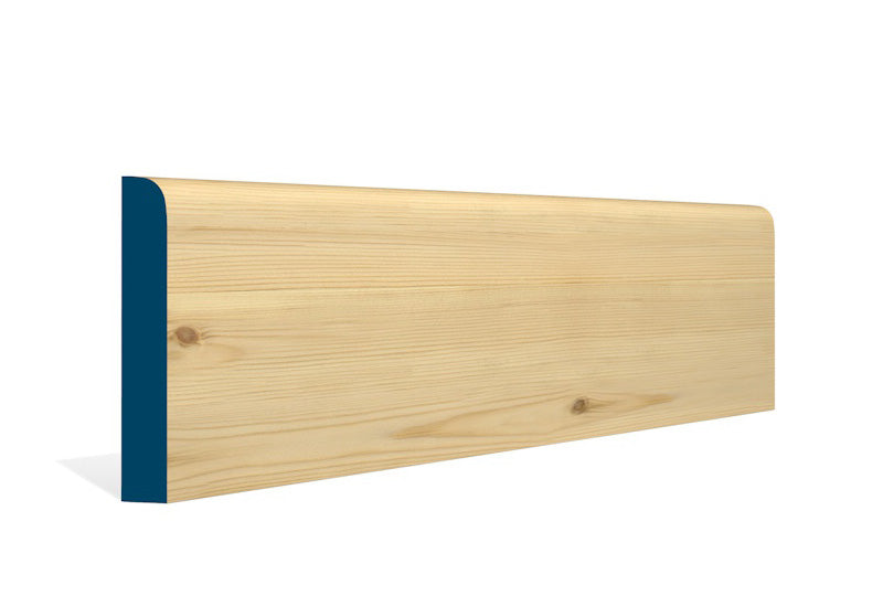 19 x 119mm Pre-Varnished Redwood Pine Bullnose Skirting (5x2.4m)