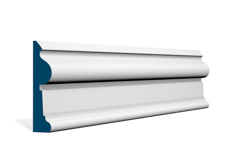 30 x 121mm Castlewellan Architrave - Style: Pre-Painted Wood - White