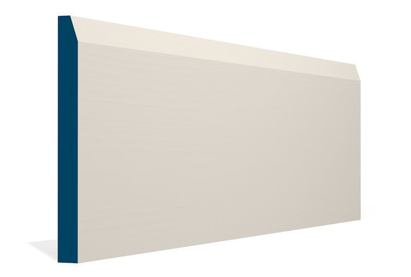 19 x 194mm Chamfered Skirting (5x2.4m) - Style: Pre-Painted Wood - Ivory