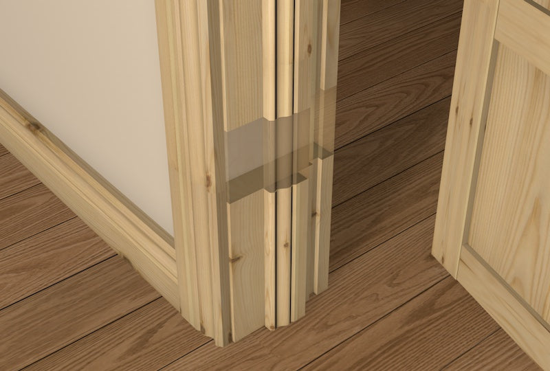 31mm Pre-Varnished Redwood 30 Minute Fire Door Liner (inc OGEE Door Stop)