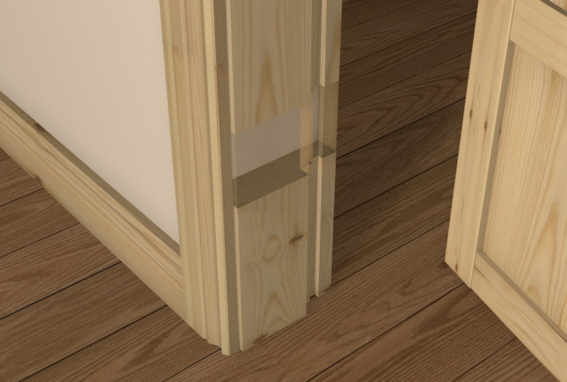 CUSTOM SIZE - 40mm Pre-Varnished Redwood 30 Minute Fire Rebated Door Frame