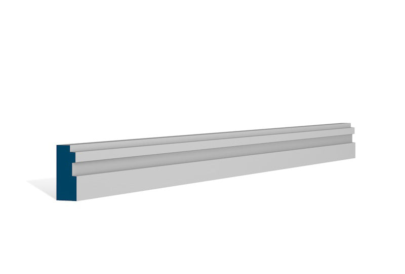 19 x 44mm Double Step Architrave - Style: Pre-Primed Wood