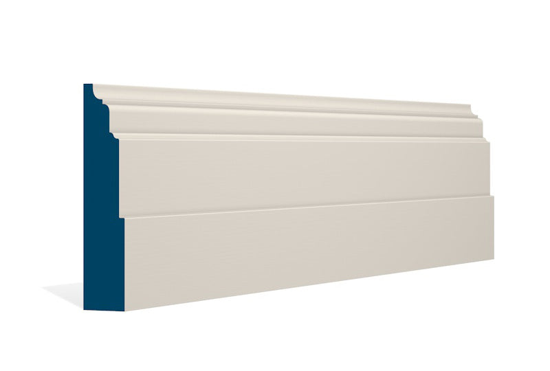 30 x 144mm Dromoland Skirting (5x2.4m) - Style: Pre-Painted Wood - Ivory