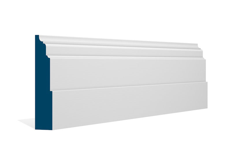 30 x 144mm Dromoland Skirting (5x2.4m) - Style: Pre-Painted Wood - White