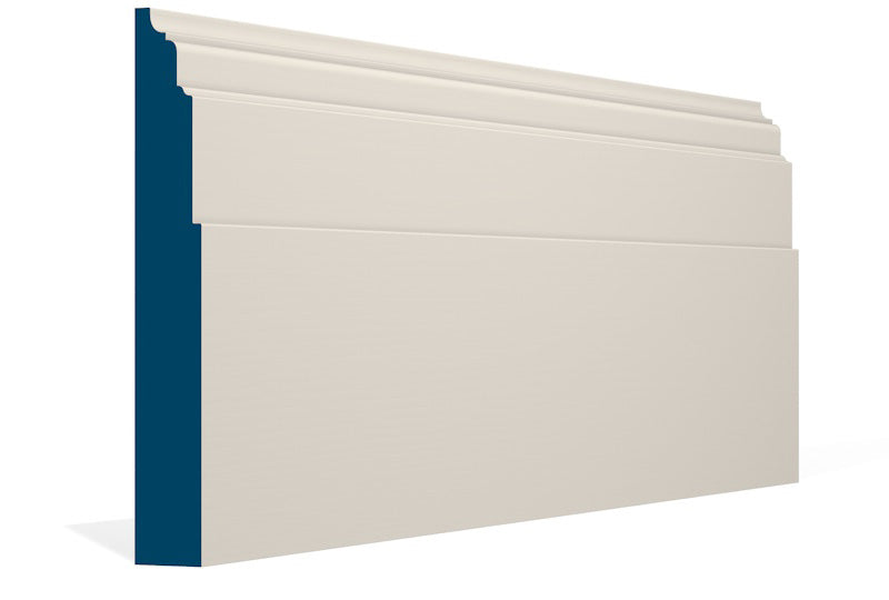 30 x 219mm Dromoland Skirting (5x2.4m) - Style: Pre-Painted Wood - Ivory